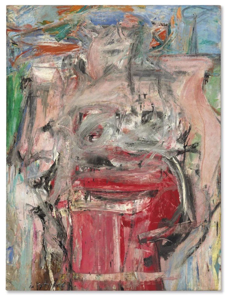 威廉·德·庫寧，《Woman as Landscape》（1954-1955）